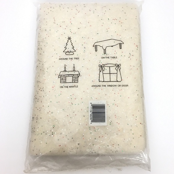 VINTAGE Christmas Drape Tree Skirt Glittering Sparkl-Tex Glitter Sparkle Shimmer - Picture 3 of 7